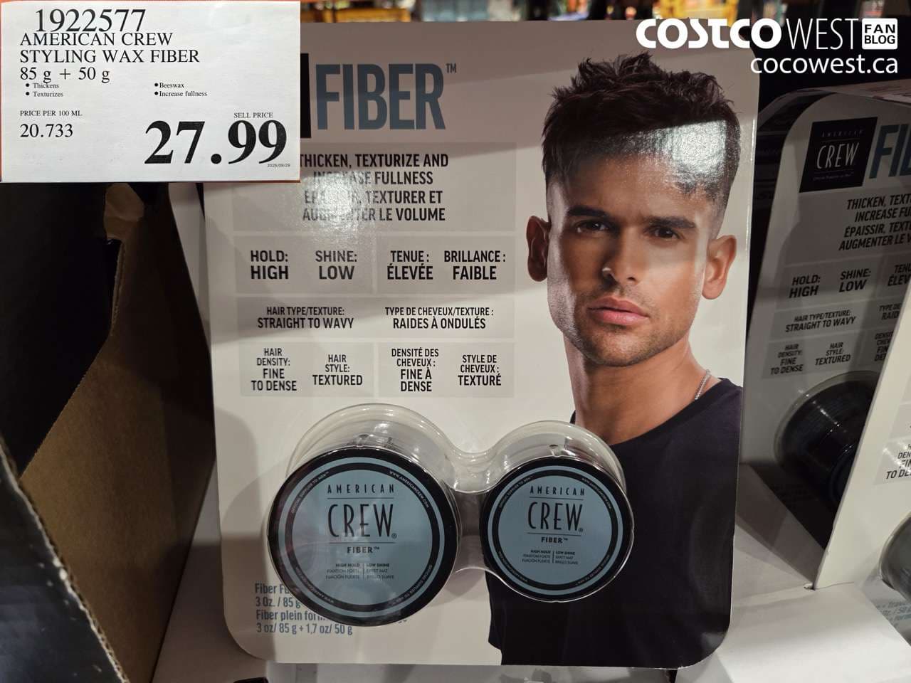 AMERICAN CREW STYLING WAX FIBER 85G + 50G