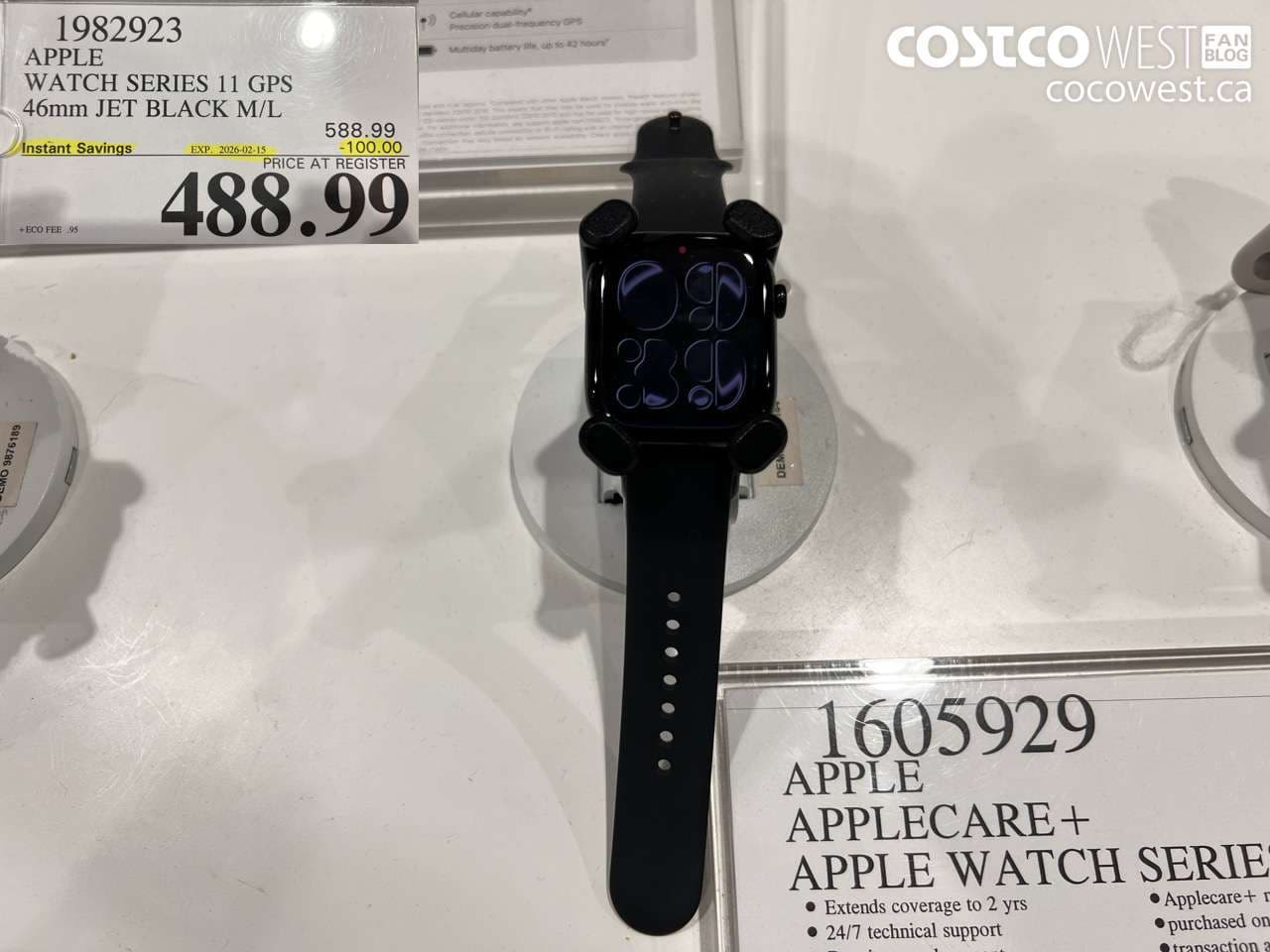 APPLE WATCH SERIES 11 GPS 44MM JET BLACK M/L