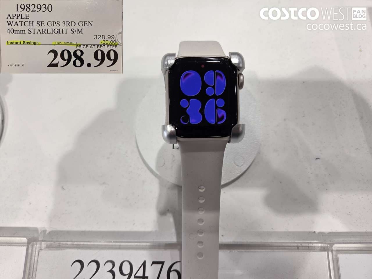 APPLE WATCH SE GPS 3RD GEN 40MM STARLIGHT S/M