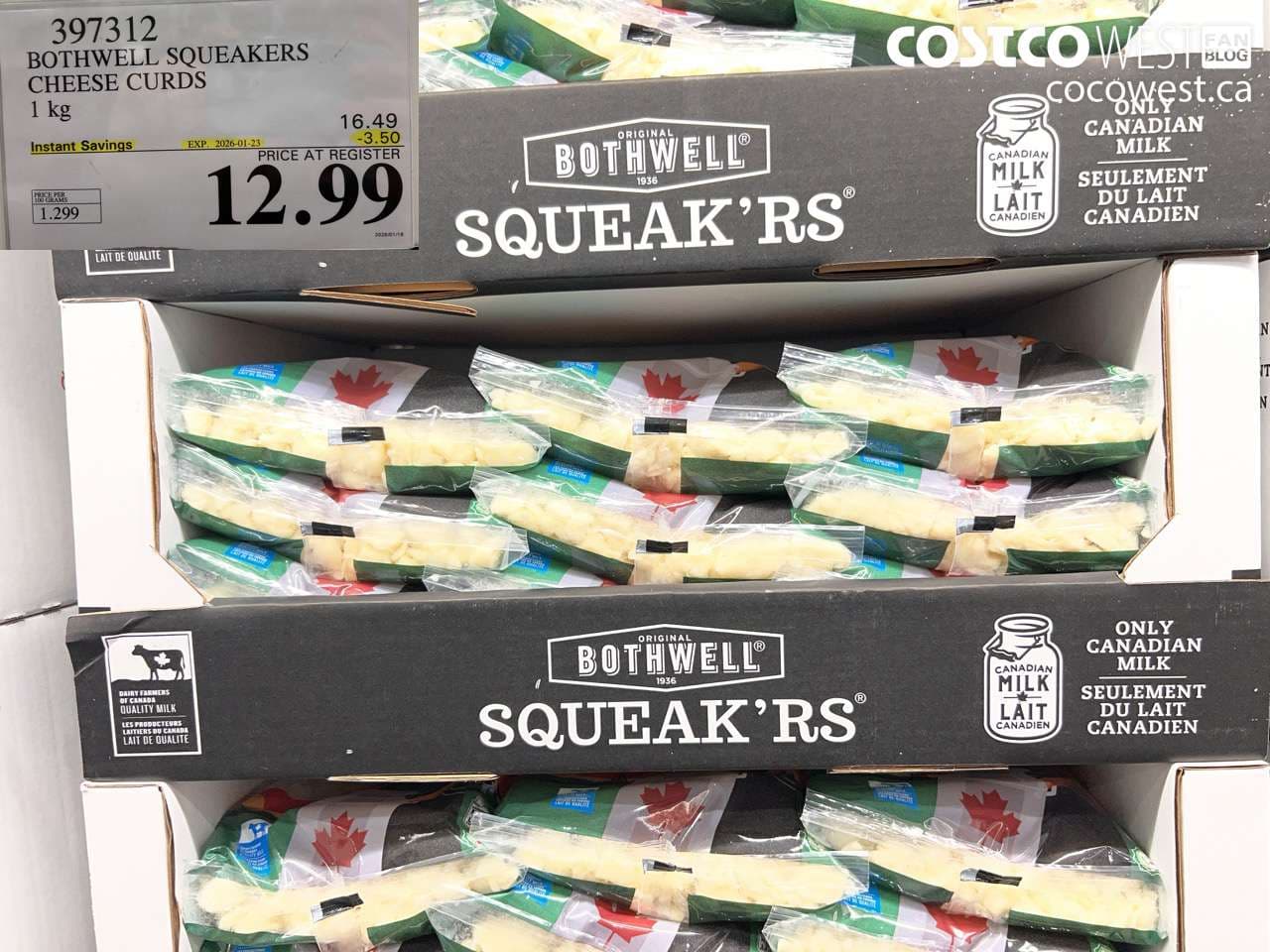 BOTHWELL SQUEAKERS CHEESE CURDS 1KG