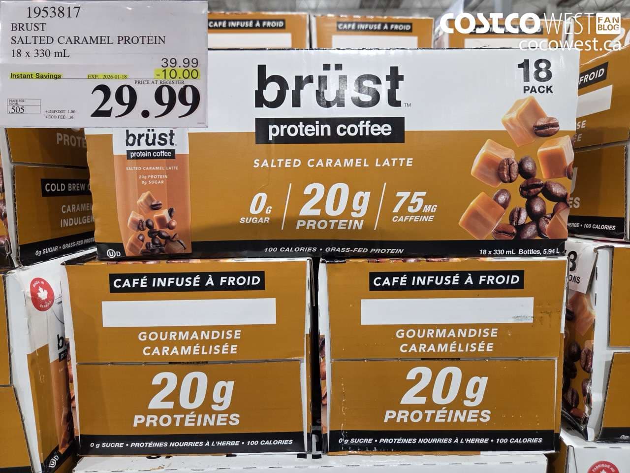 BRUST SALTED CARAMEL PROTEIN 18 X 330ML
