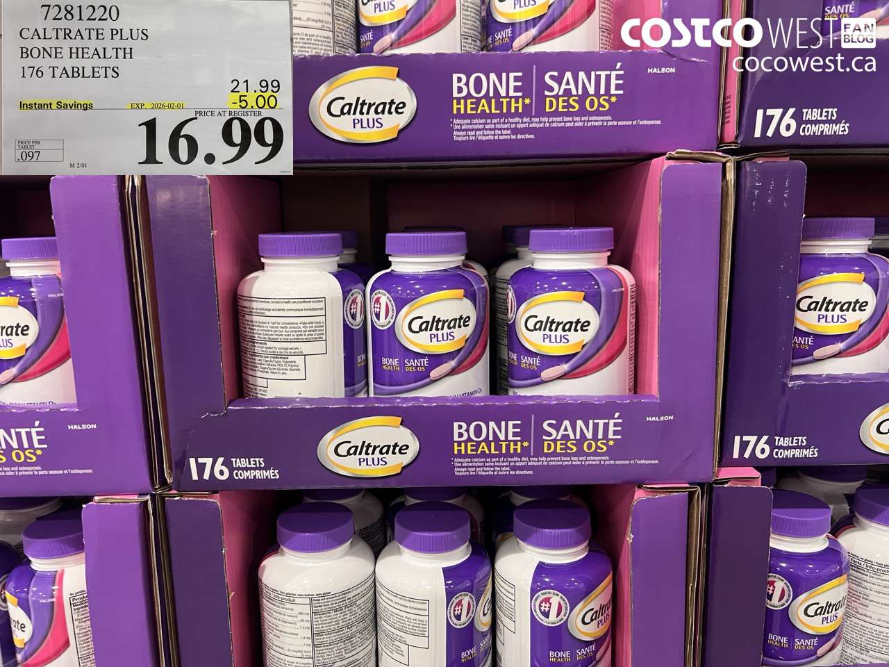 CALTRATE PLUS CALCIUM SUPPLEMENT 176 TABLETS