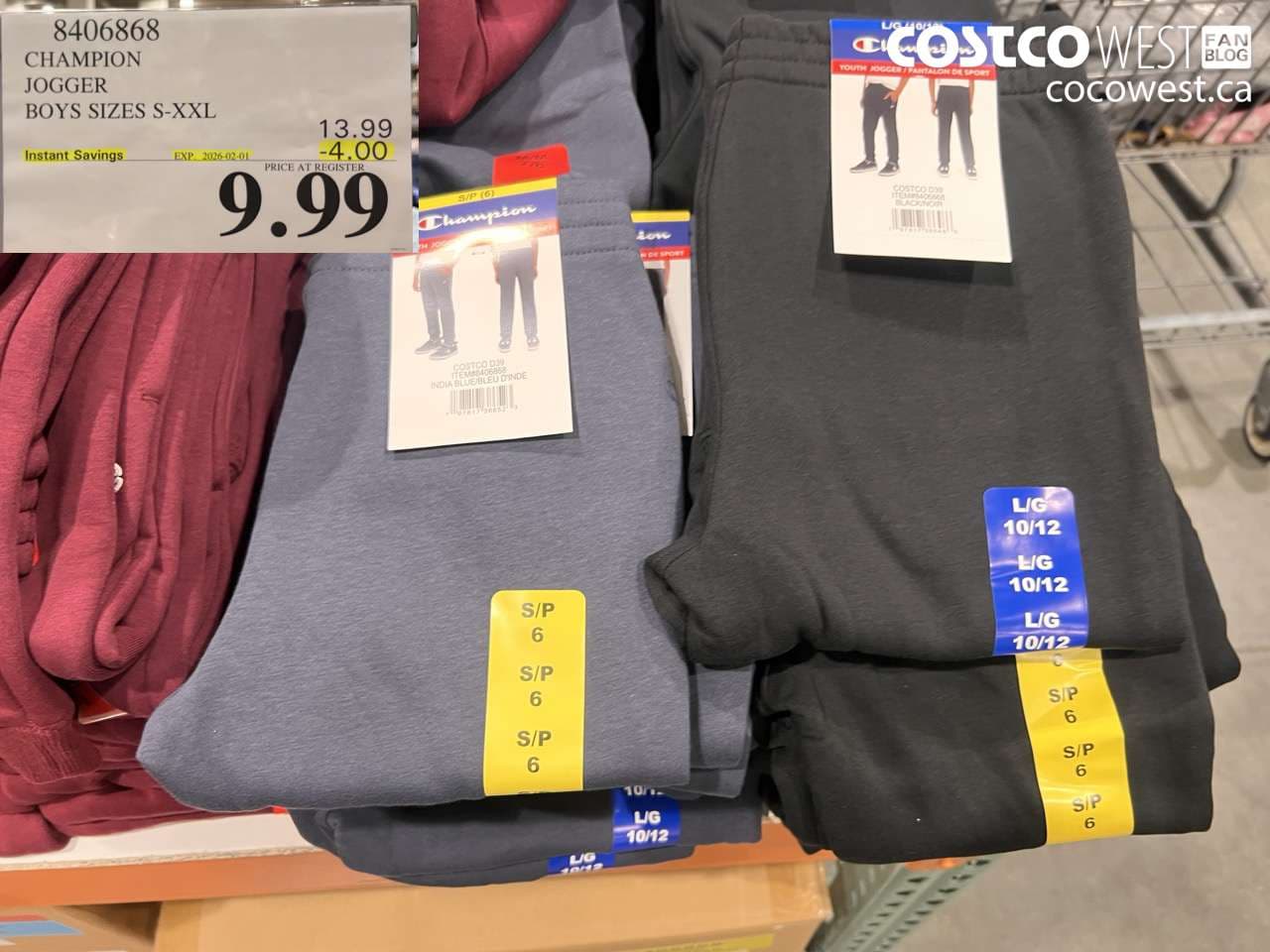 CHAMPION JOGGER BOYS SIZES S-XXL