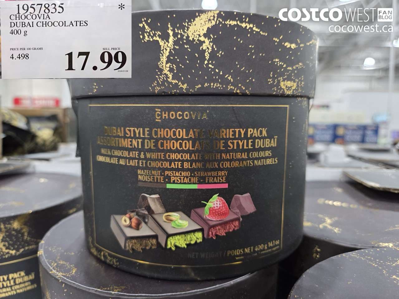 CHOCOVIA DUBAI CHOCOLATES 400G