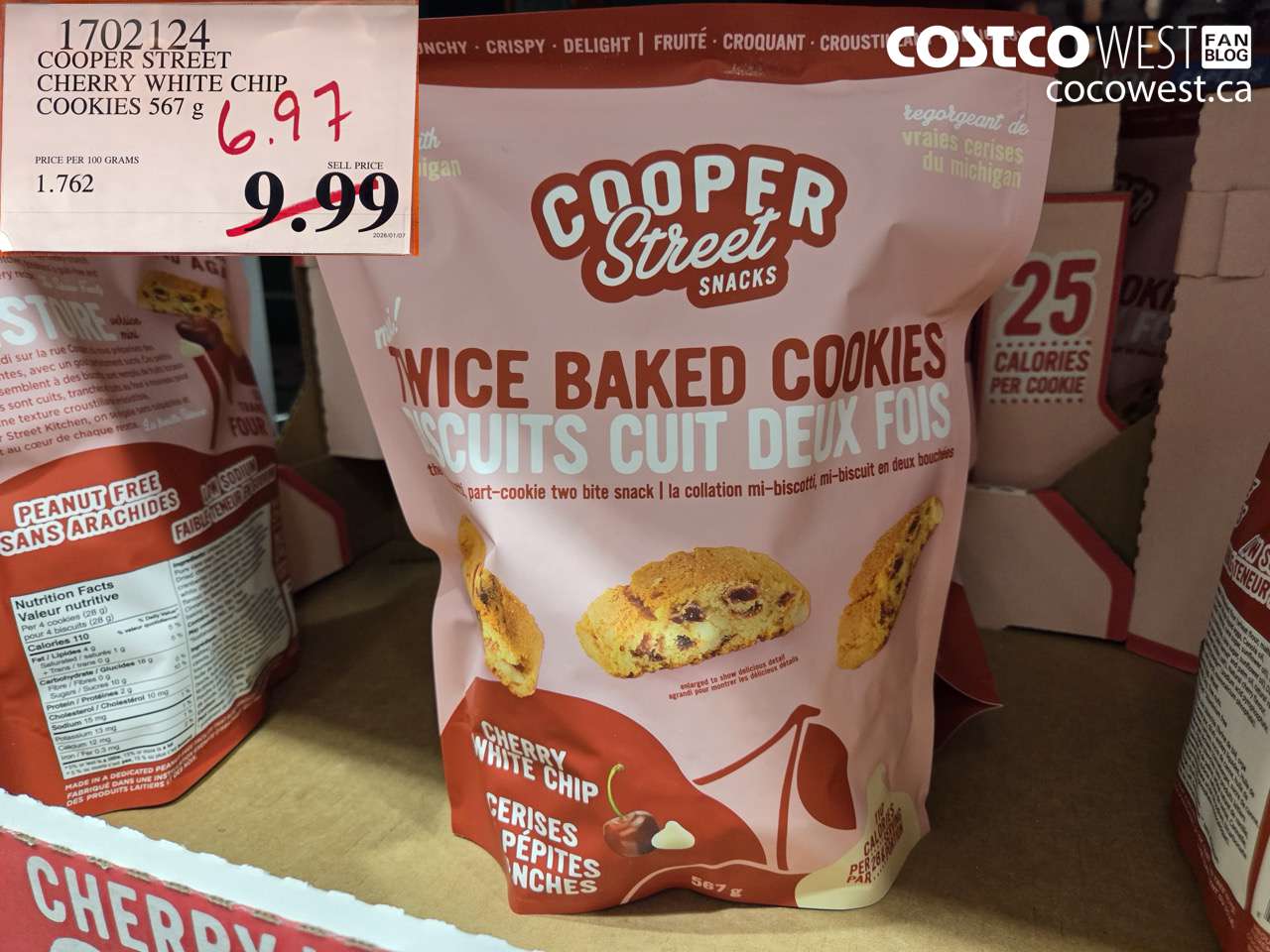 COOPER STREET CHERRY WHITE CHIP COOKIES 567G