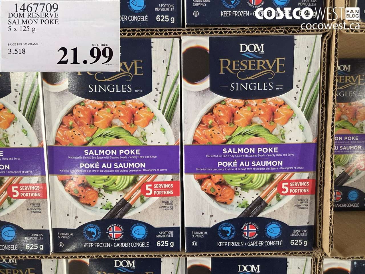 DOM RESERVE STEELHEAD SALMON POKE 5 x 125 g