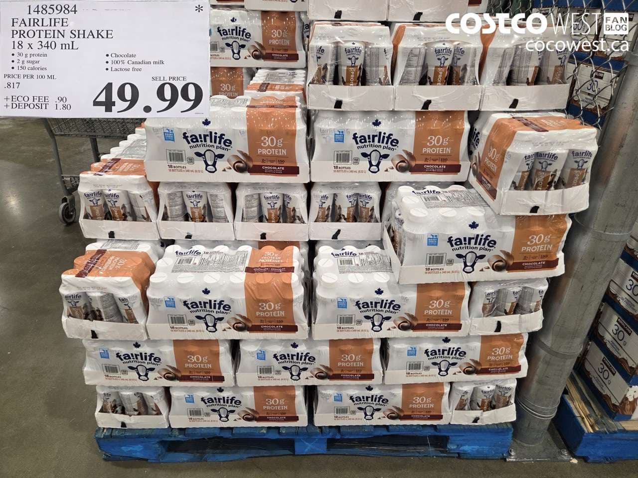 FAIRLIFE PROTEIN SHAKE 18 X 340ML