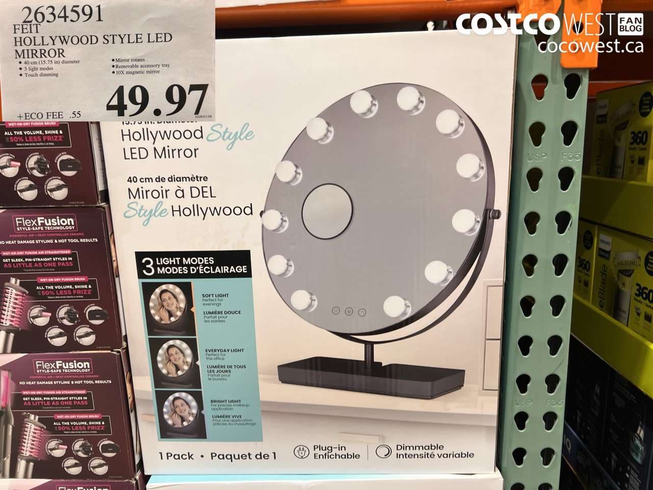 FEIT HOLLYWOOD STYLE LED MIRROR