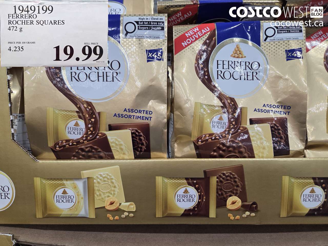 FERRERO ROCHER SQUARES 472G