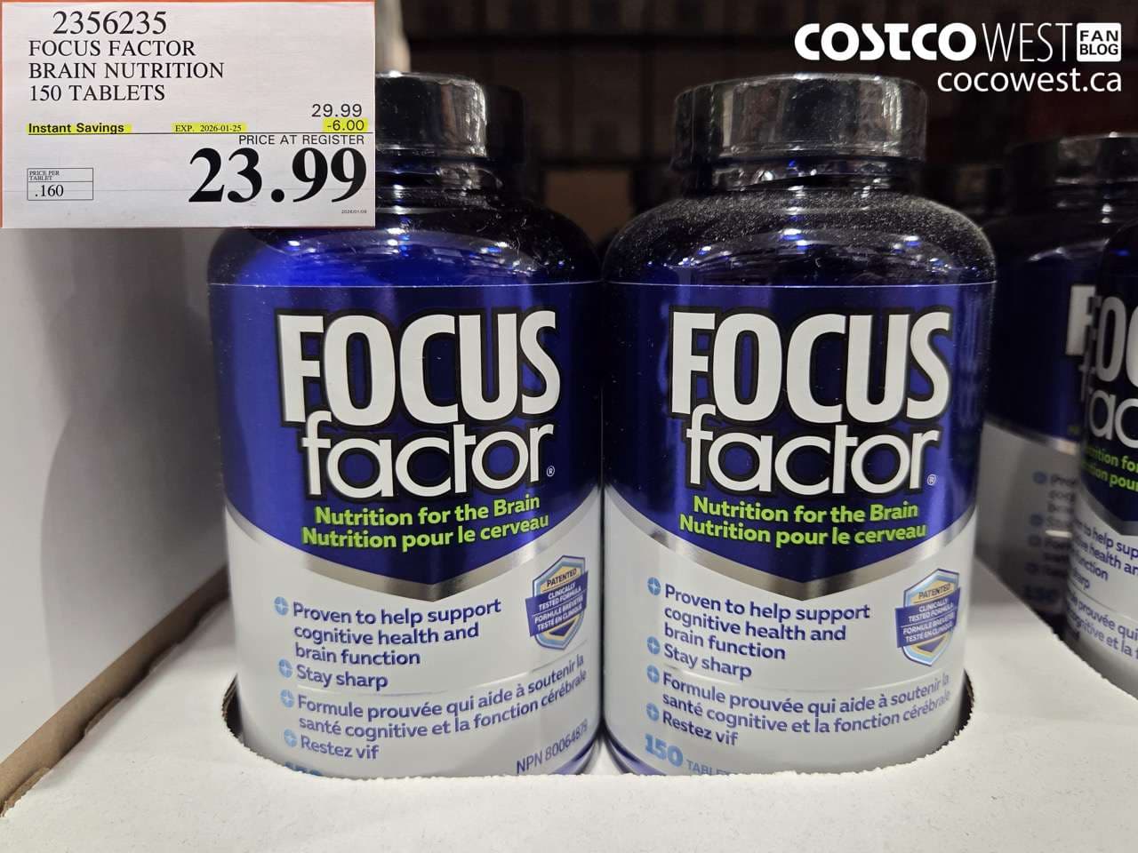 FOCUS FACTOR ADULT 150 TABLETS