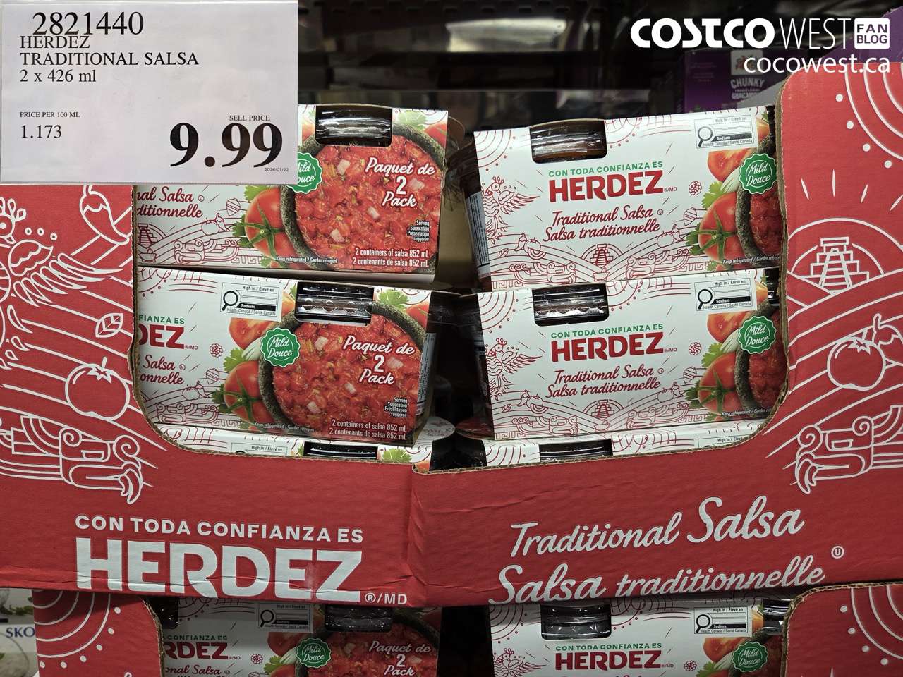 HERDEZ TRADITIONAL SALSA 2 X 426ML
