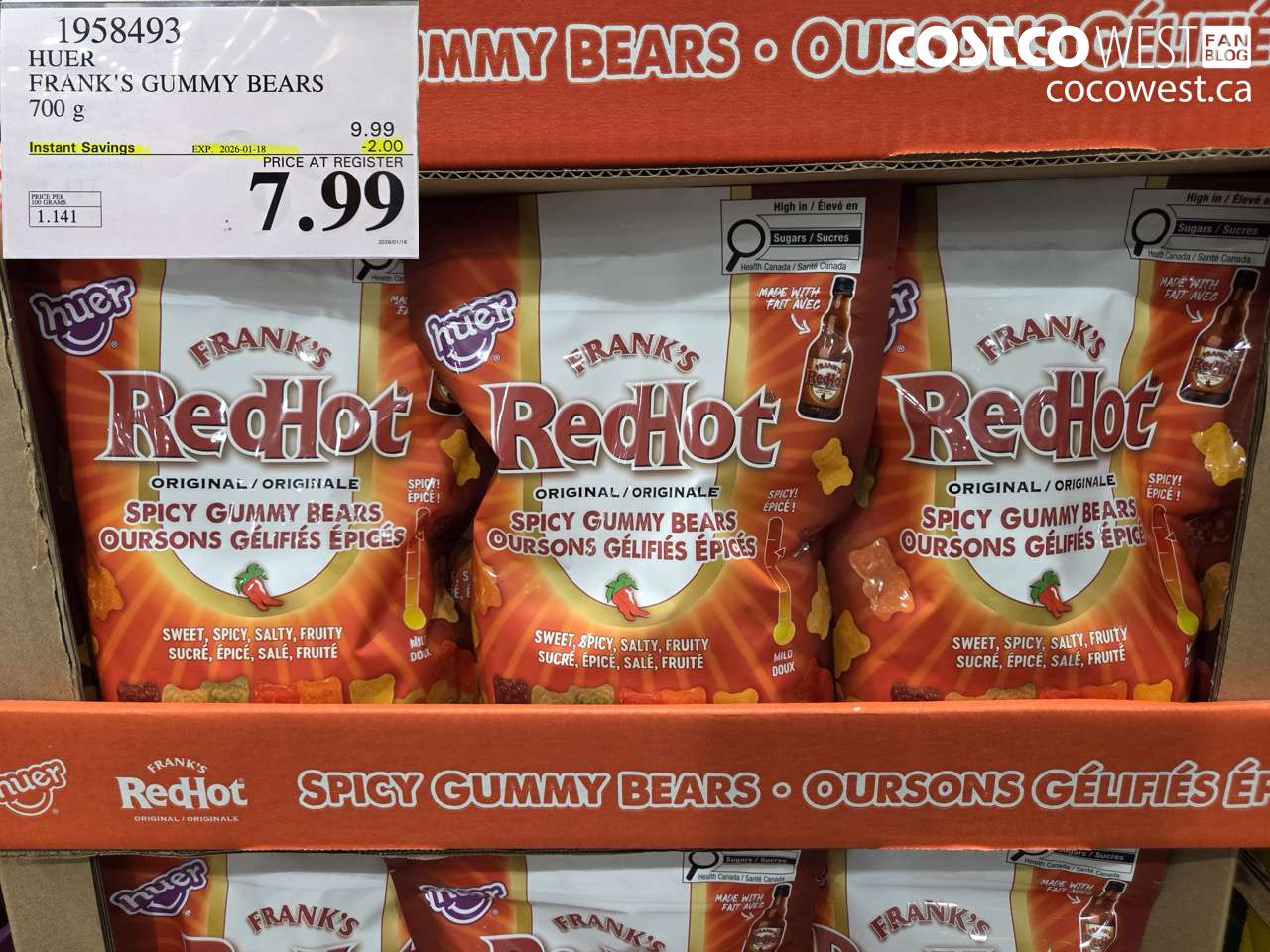 HUER FRANK’S GUMMY BEARS 700G