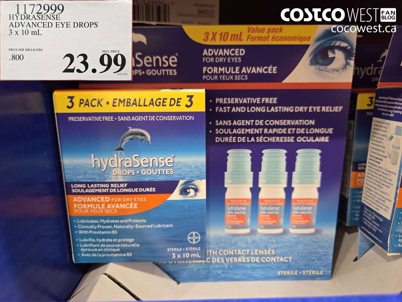 HYDRASENSE ADVANCED 3 x 10ML