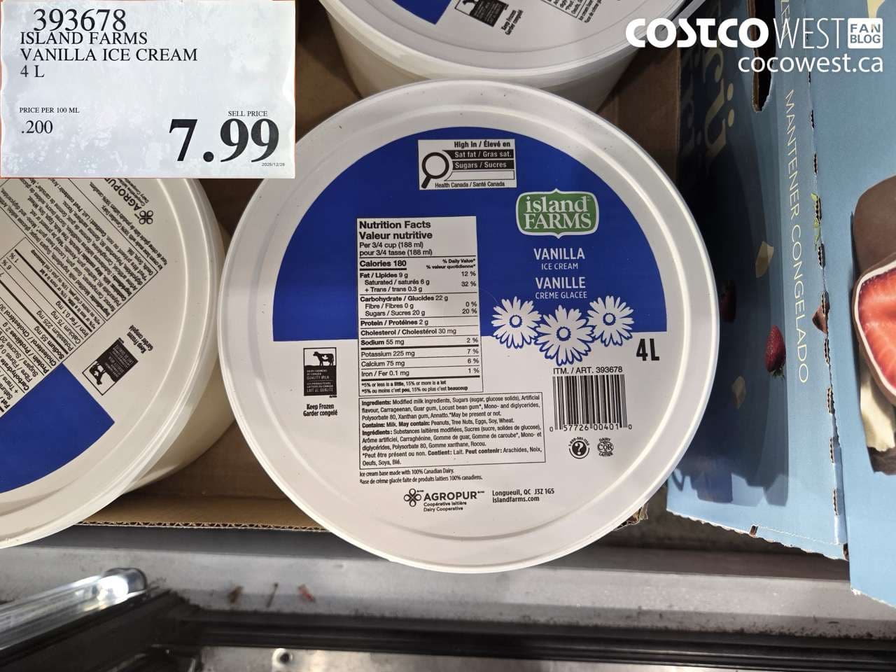 ISLAND FARMS VANILLA ICE CREAM 4L