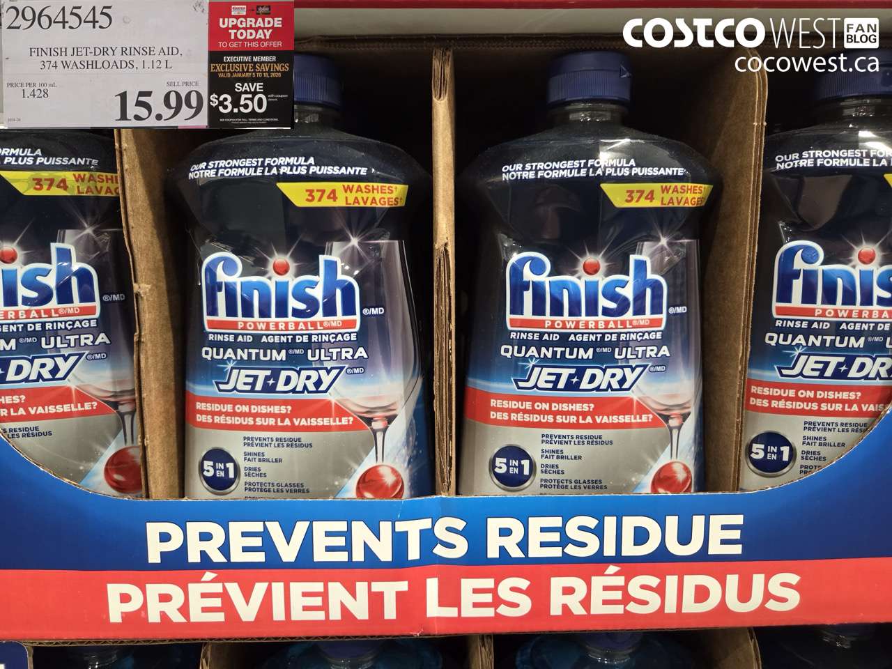 JET DRY QUANTUM ULTRA RINSE AGENT 1.12L