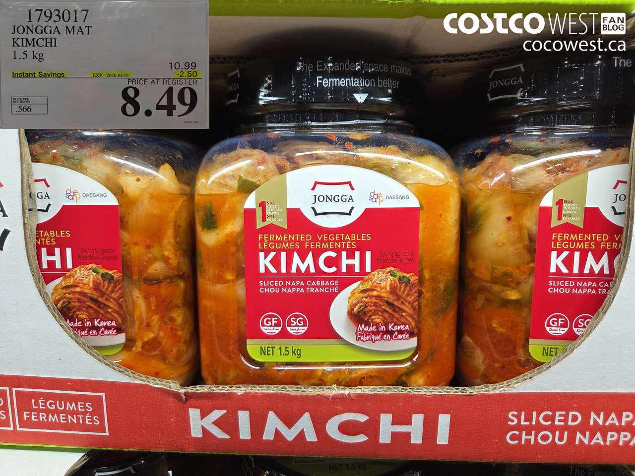 JONGGA MAT KIMCHI 1.5KG