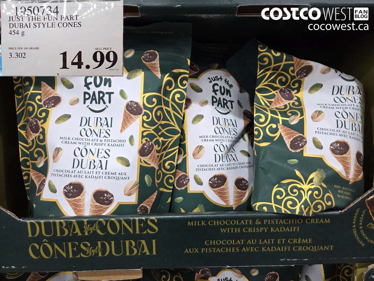 JUST THE FUN PART DUBAI STYLE CONES 454 g