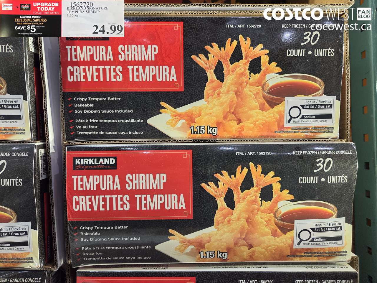 KIRKLAND SIGNATURE TEMPURA SHRIMP 1.15 kg
