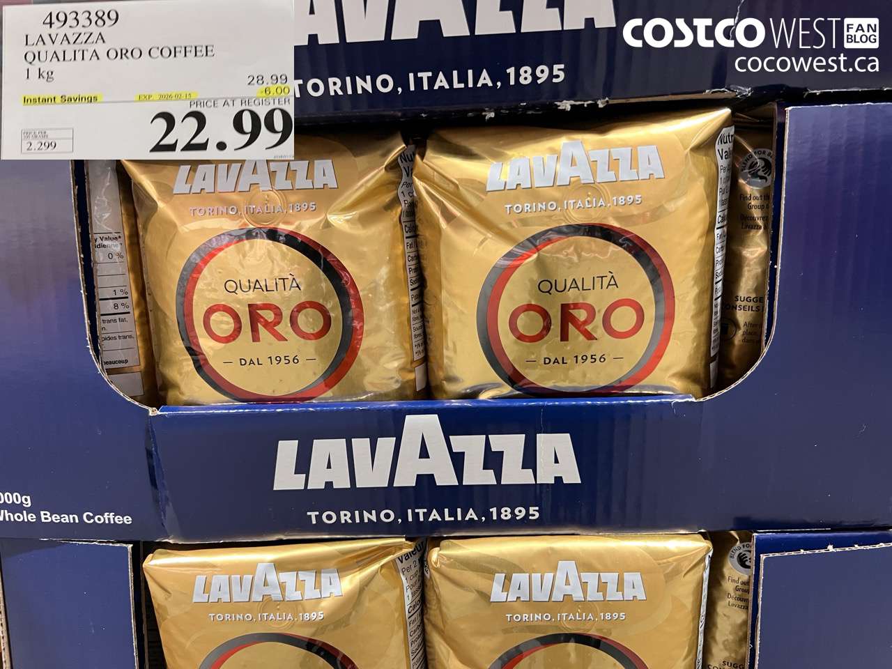 LAVAZZA QUALITA ORO COFFEE 1 kg