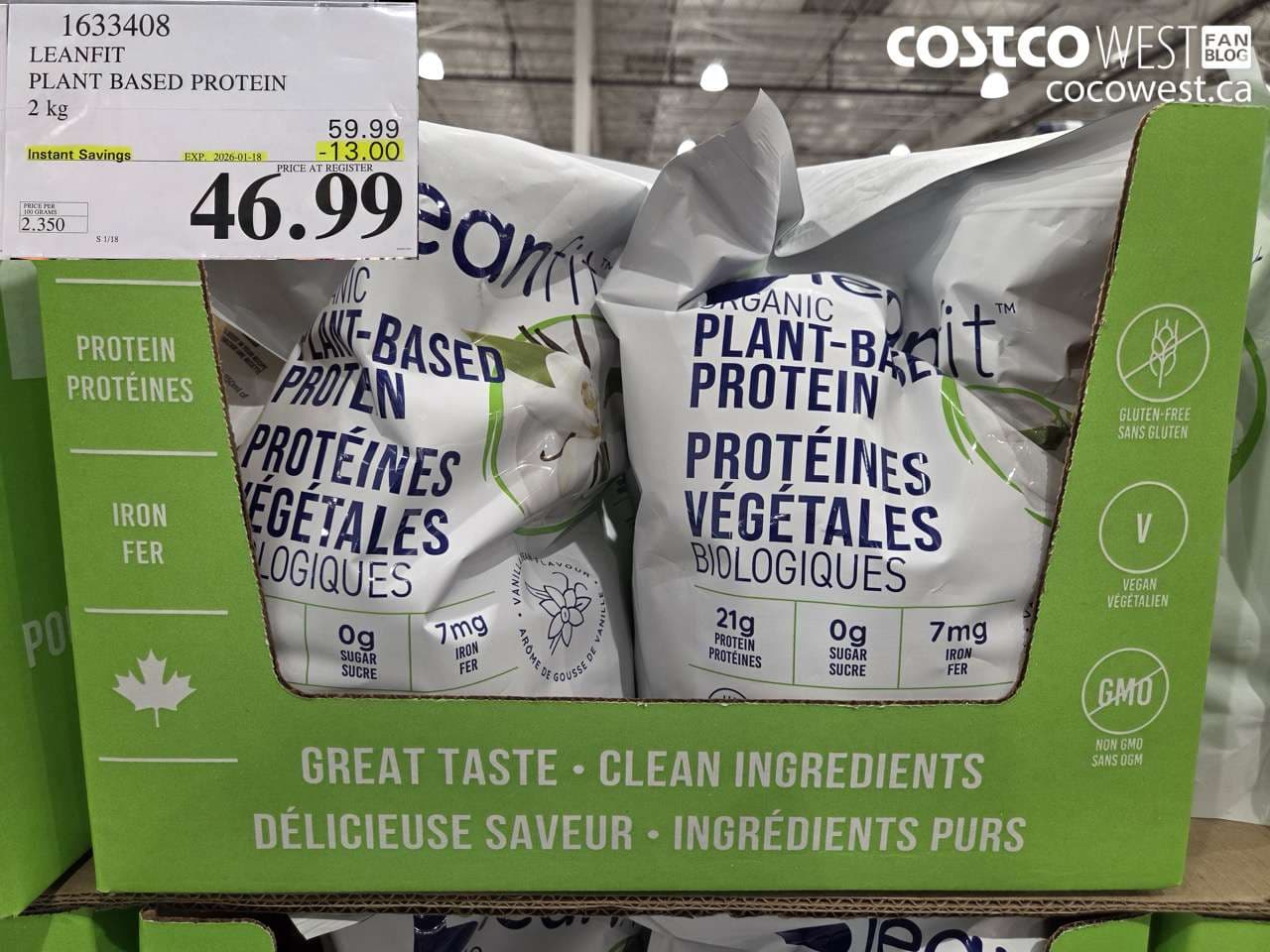 LEANFIT PLANT BASED PROTEIN 2 KG