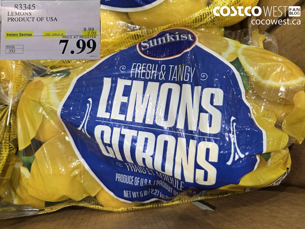 LEMONS PRODUCT OF USA