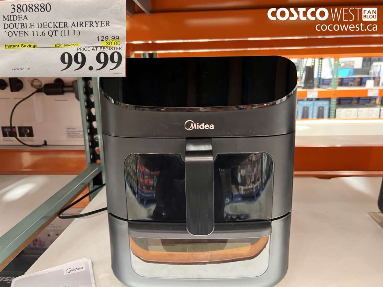 MIDEA AIR FRYER TOASTER OVEN 11.6 QT (11 L)