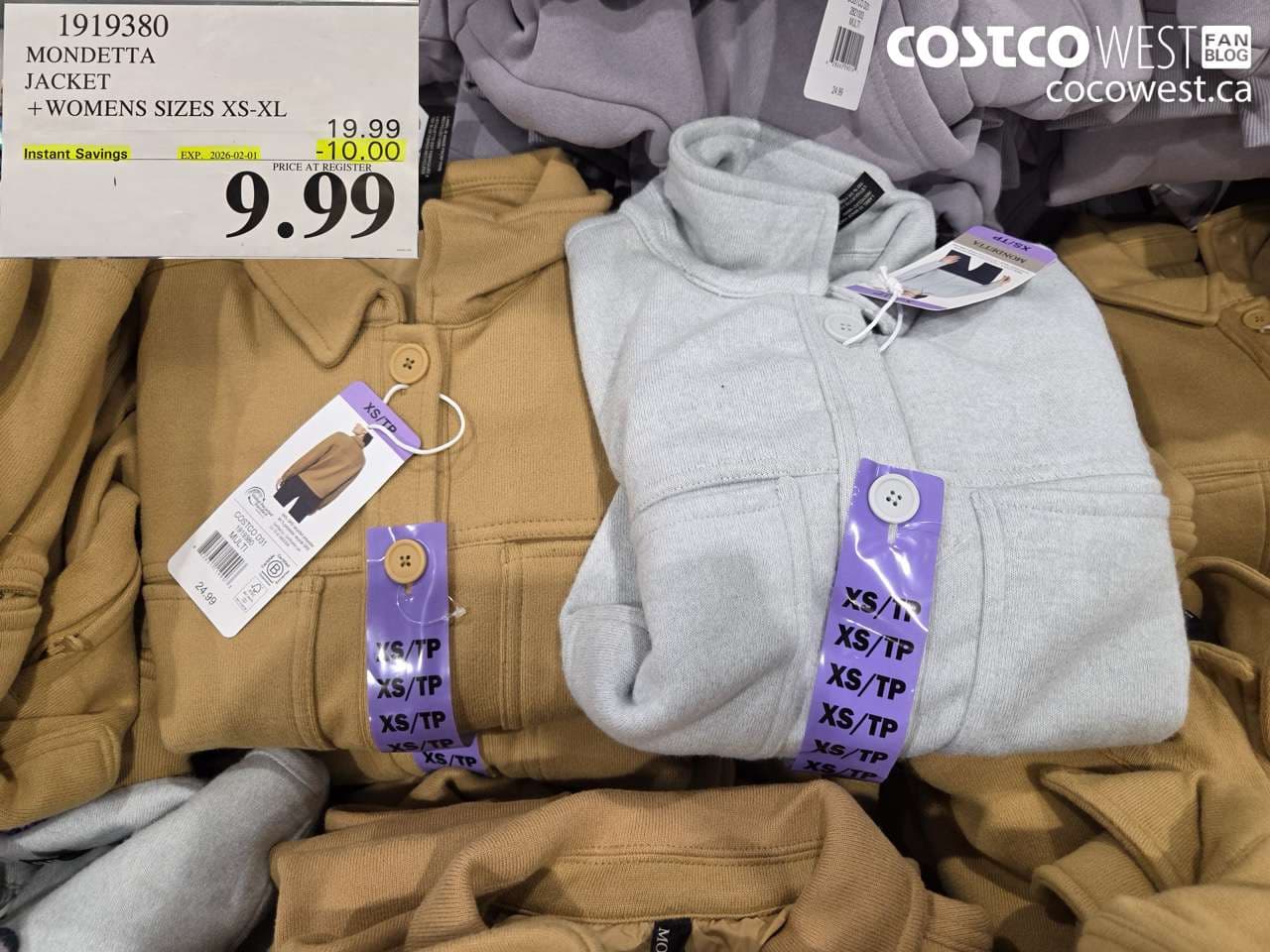 MONDETTA JACKET WOMENS SIZES XS-XL