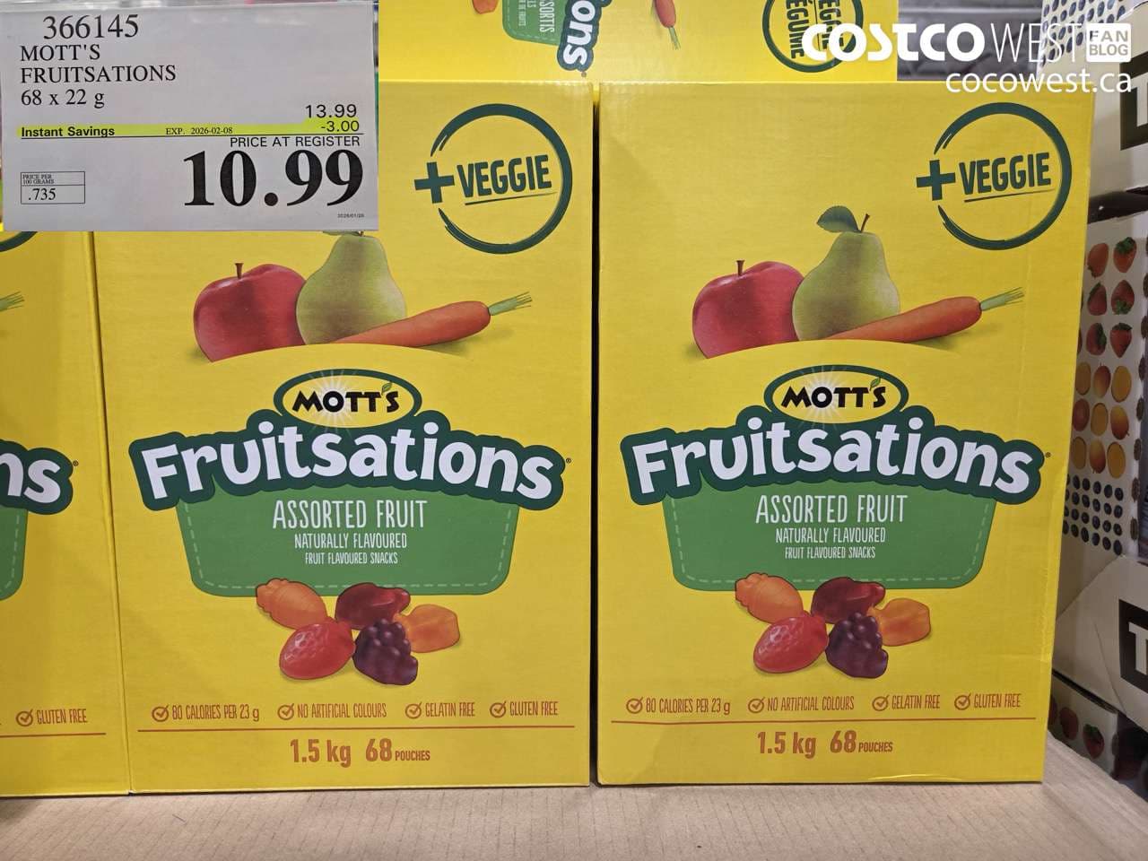 MOTT’S FRUITSATION 68 x 22 g
