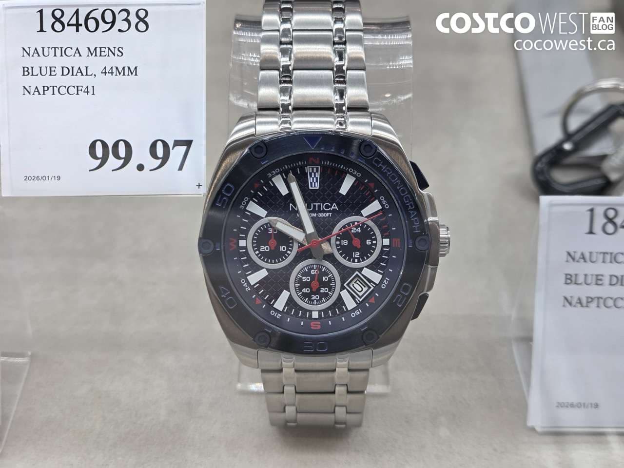 NAUTICA MENS BLUE DIAL 44MM NAPTCCF41