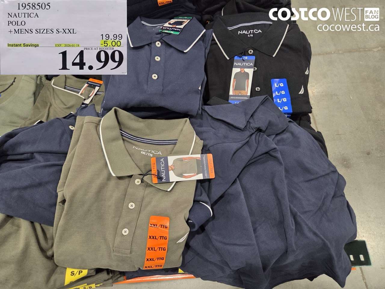 NAUTICA POLO MENS SIZES S-XXL