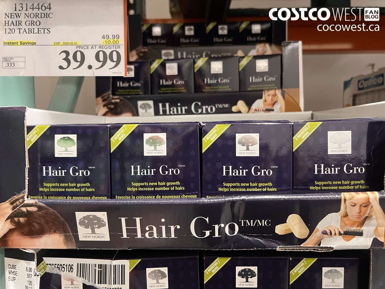 NEW NORDIC HAIR GRO 120 TABLETS