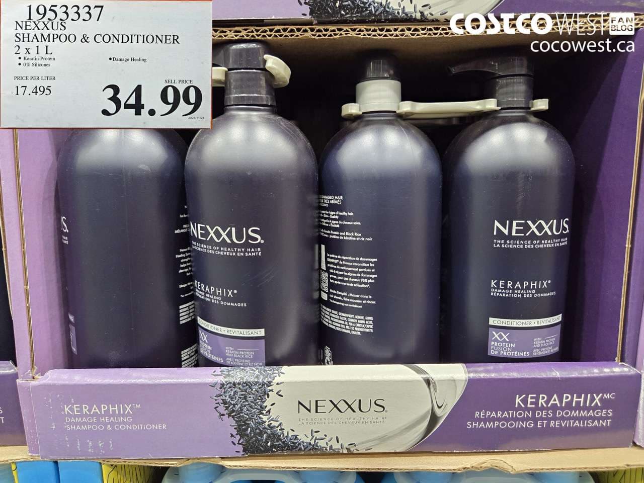 NEXXUS SHAMPOO & CONDITIONER 2 X 1L