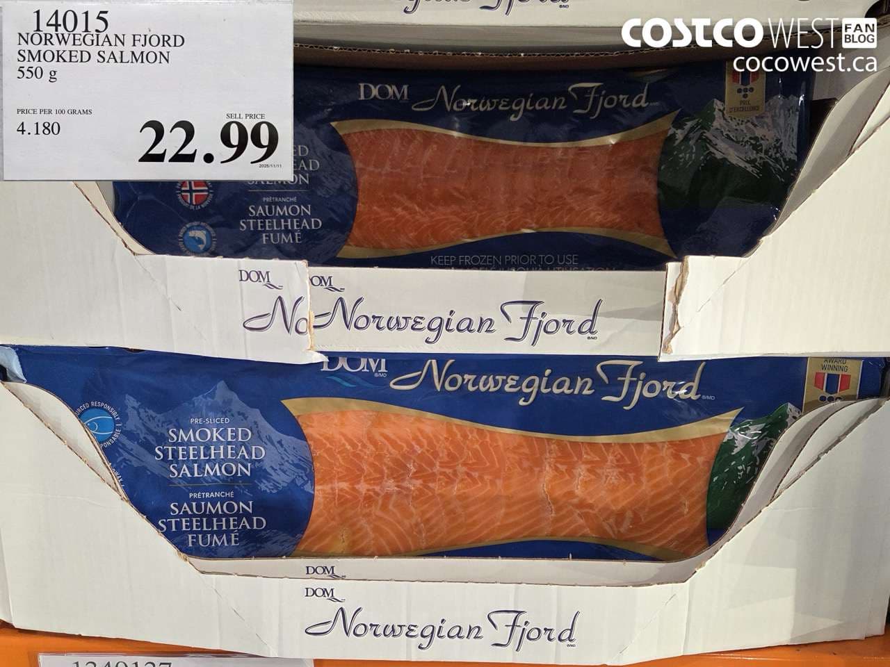 NORWEGIAN FJORD SMOKED SALMON 550 g