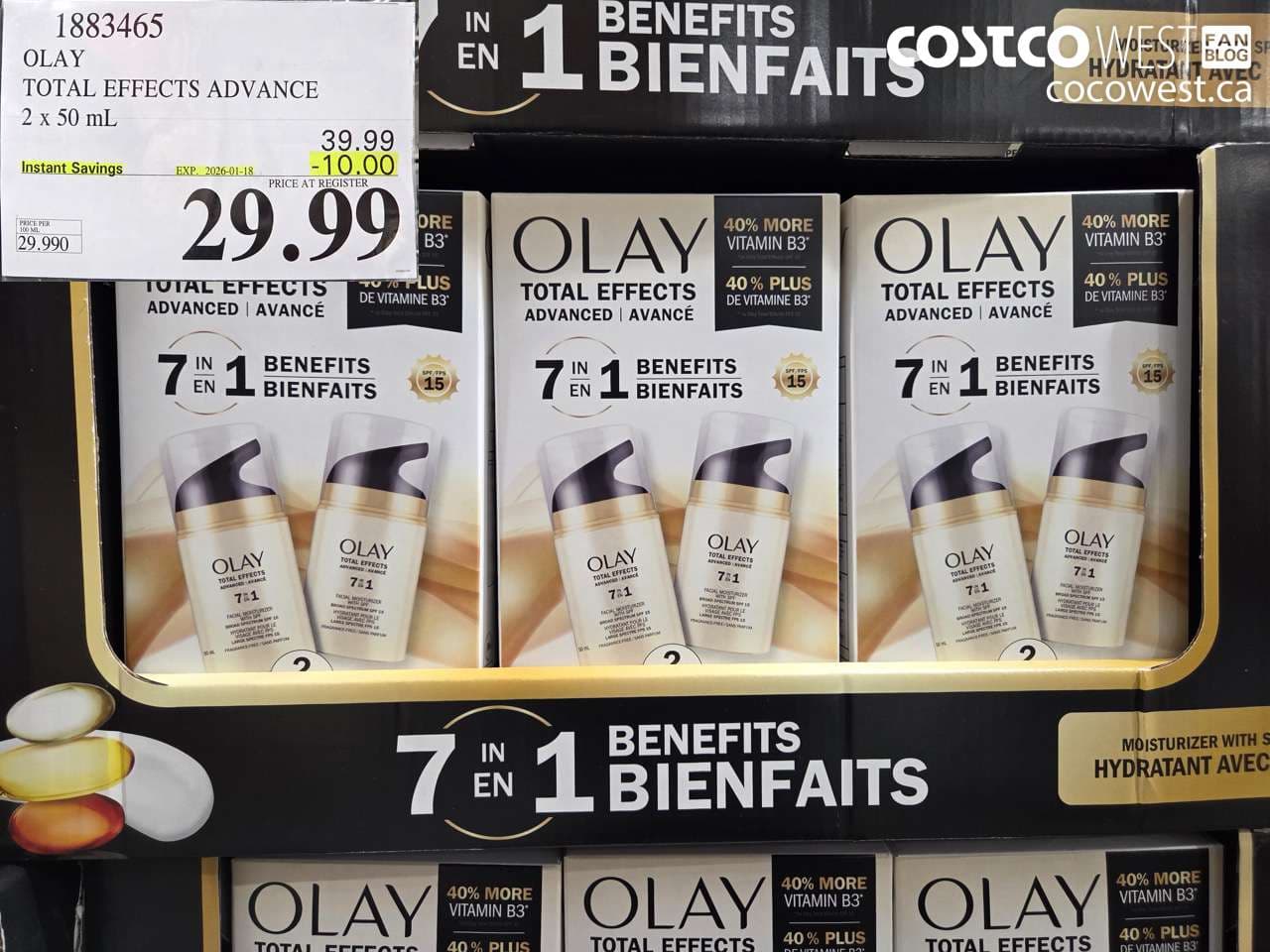 OLAY TOTAL EFFECTS ADV 2 X 50ML