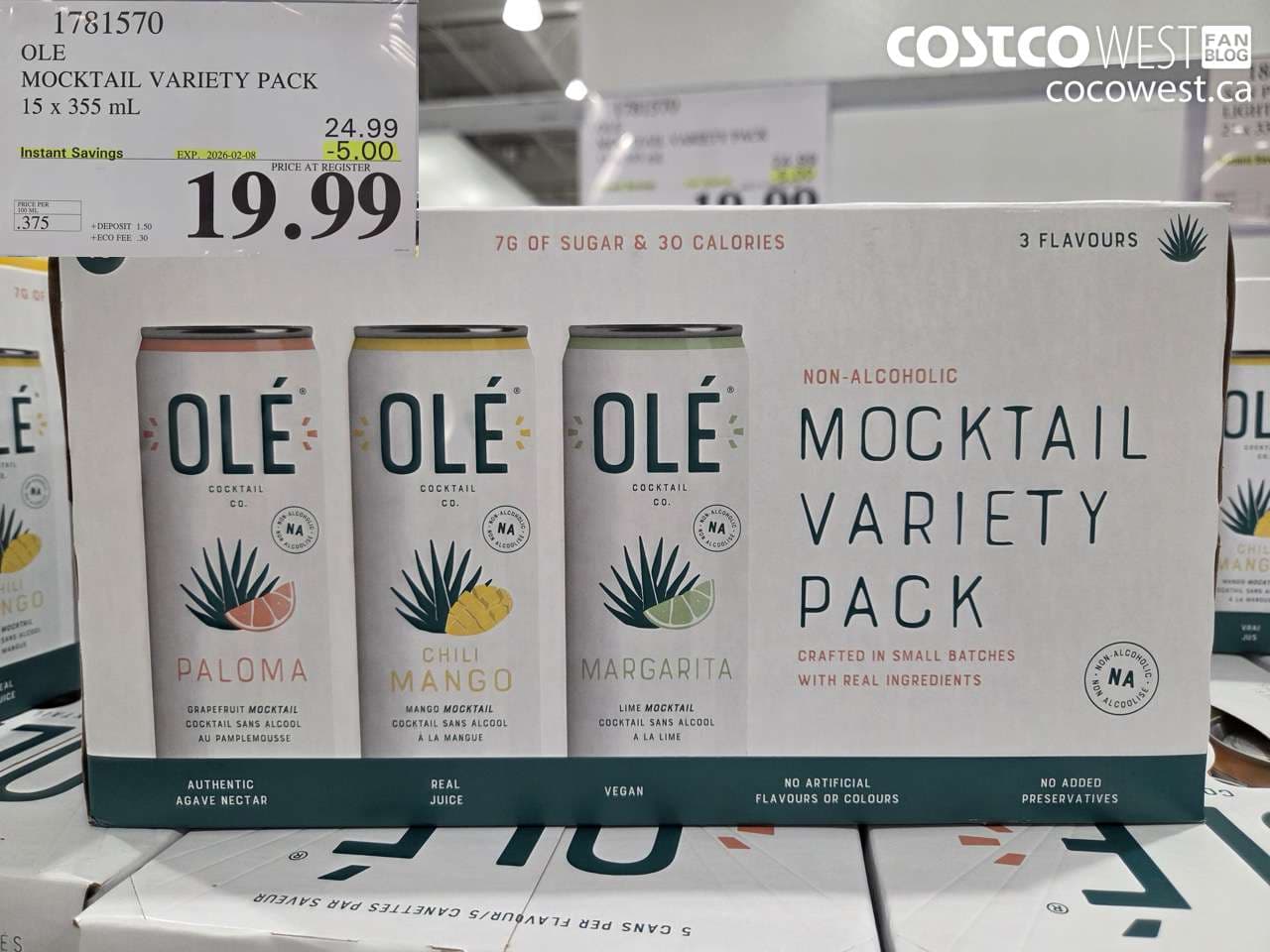 OLE MOCKTAIL VARIETY PACK 15 X 355ML