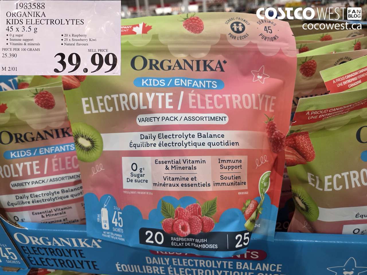 ORGANIKA KIDS ELECTROLYTES 45 X 3.5G