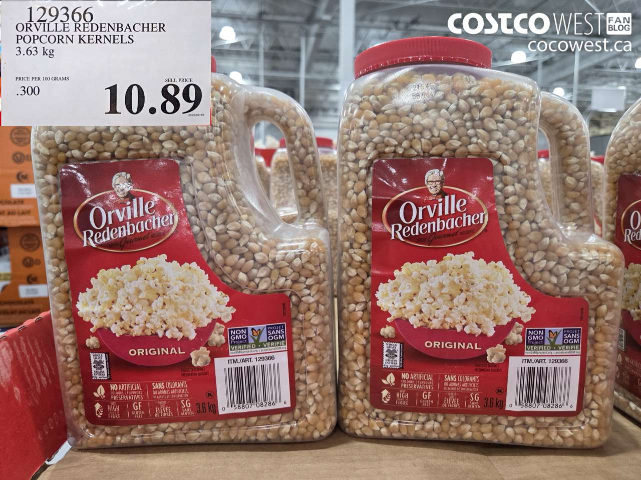 ORVILLE REDENBACHER POPCORN KERNELS 3.63 kg