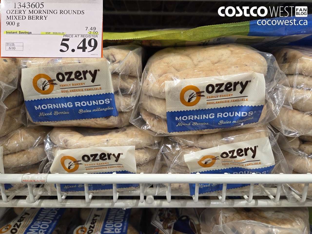 OZERY MORNING ROUNDS MIXED BERRY 900G