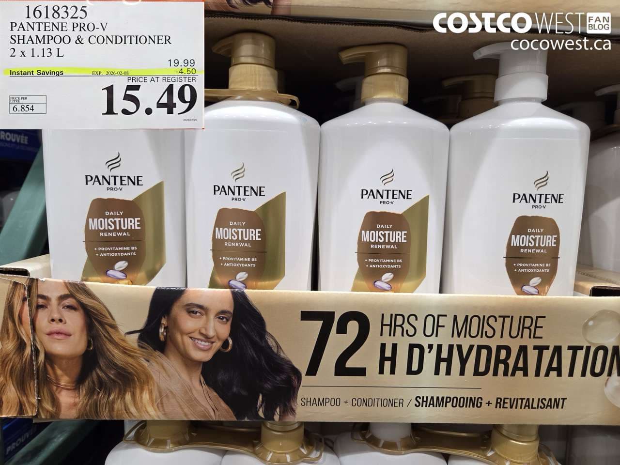 PANTENE DMR SHAMPOO/CONDITIONER 2 x 1.13 L