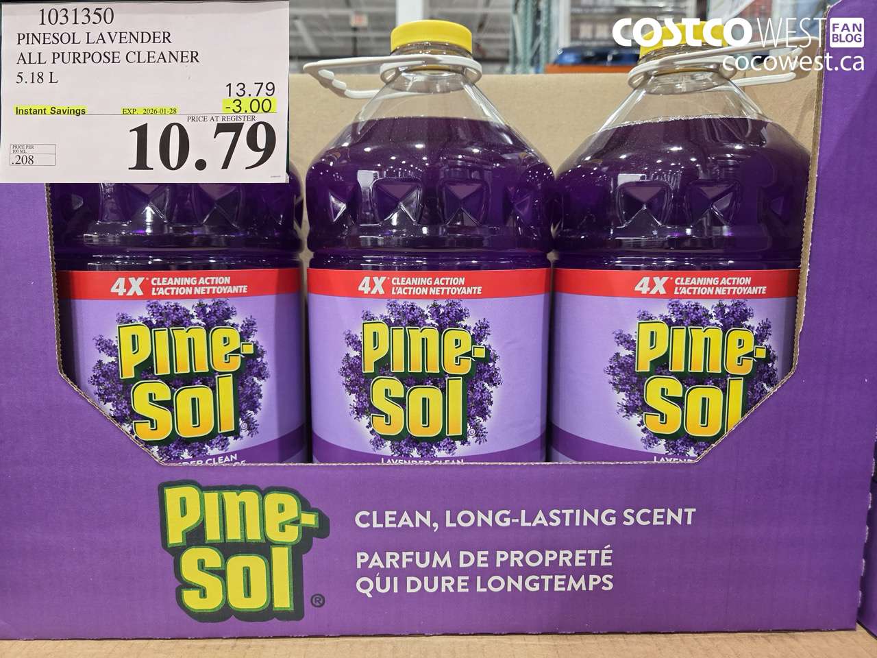 PINESOL LAVENDER ALL PURPOSE CLEANER 5.18 L