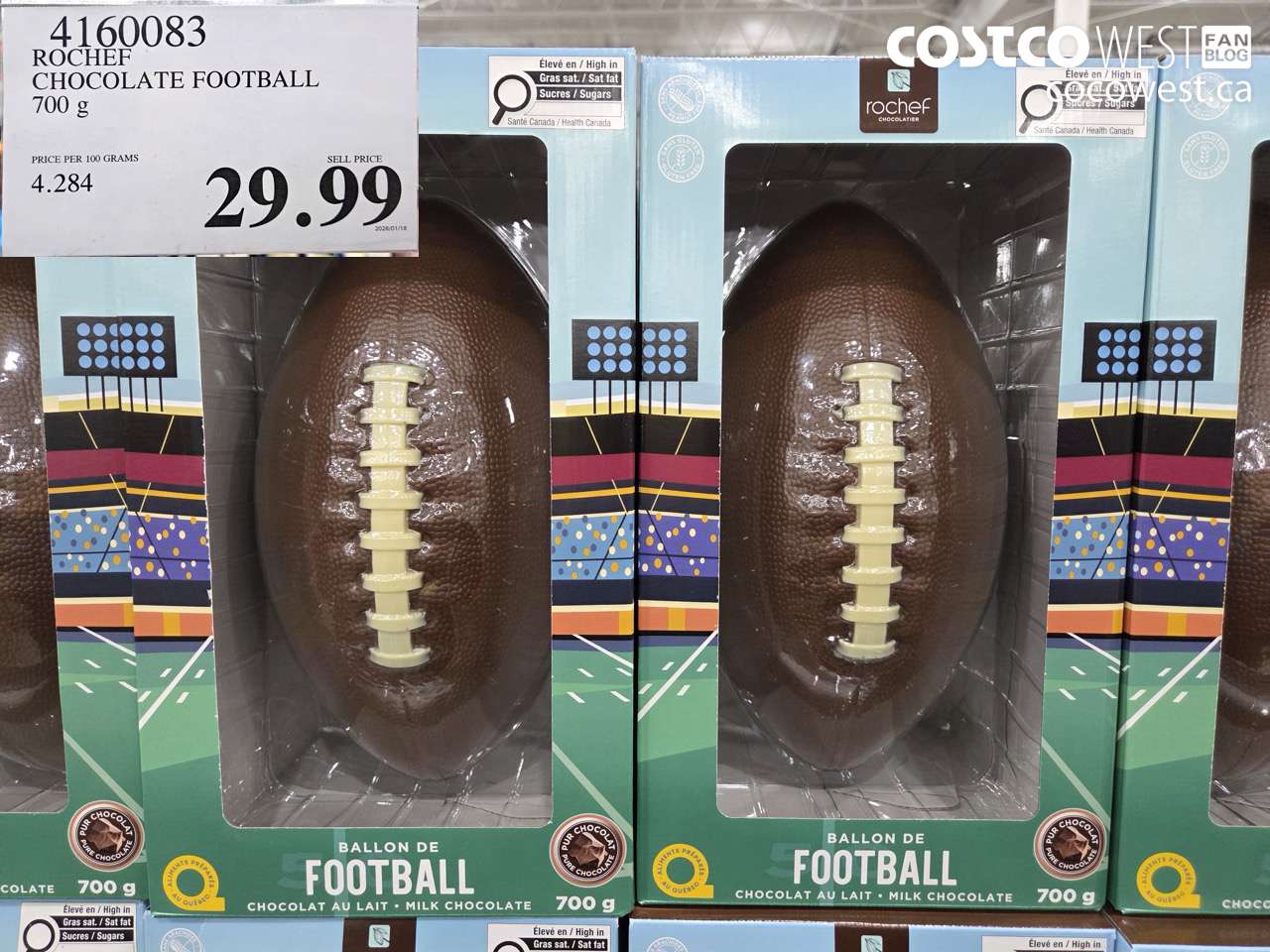 ROCHEF CHOCOLATE FOOTBALL 700G