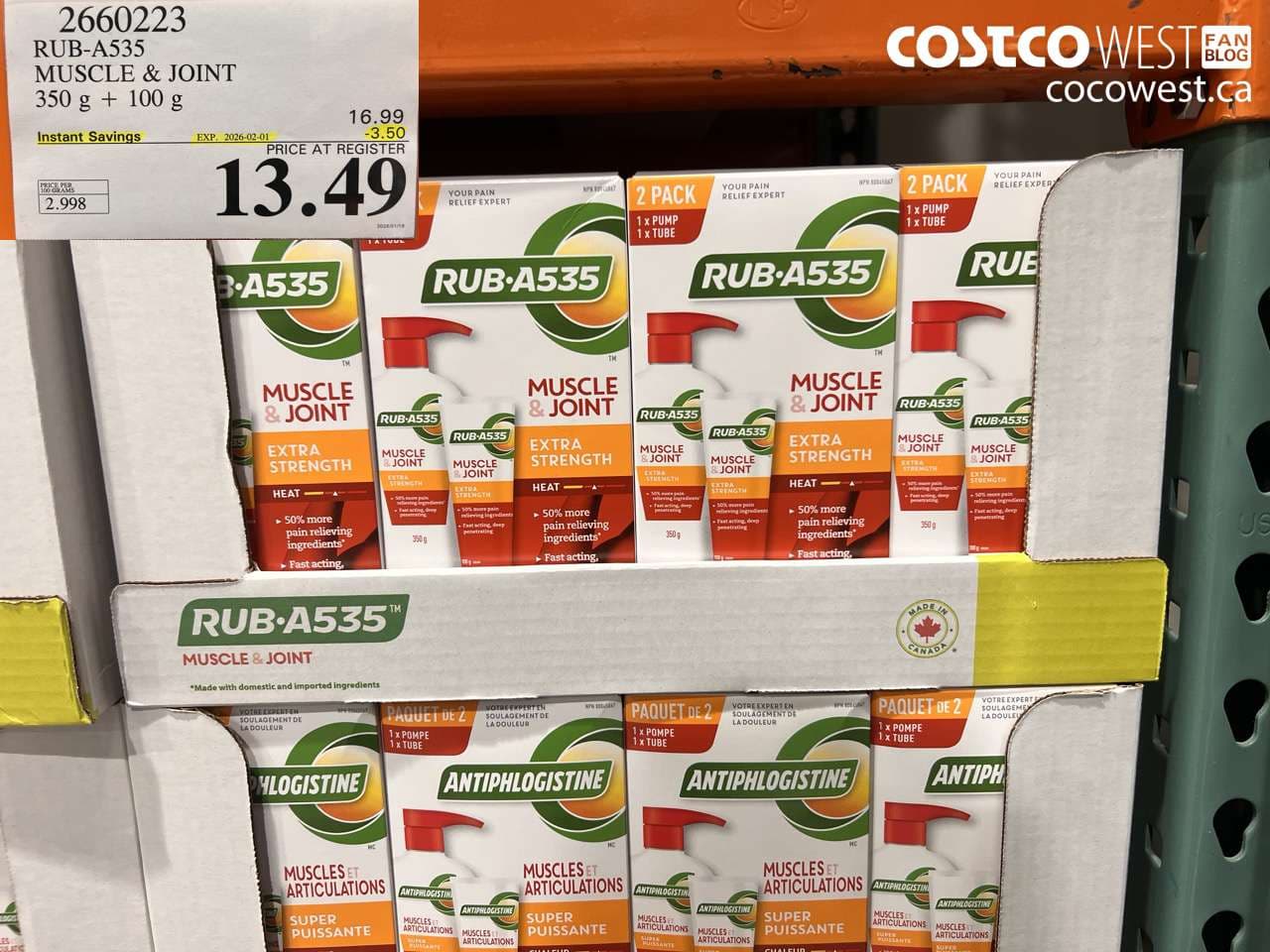 RUB-A535 MUSCLE & JOINT 350G + 100G