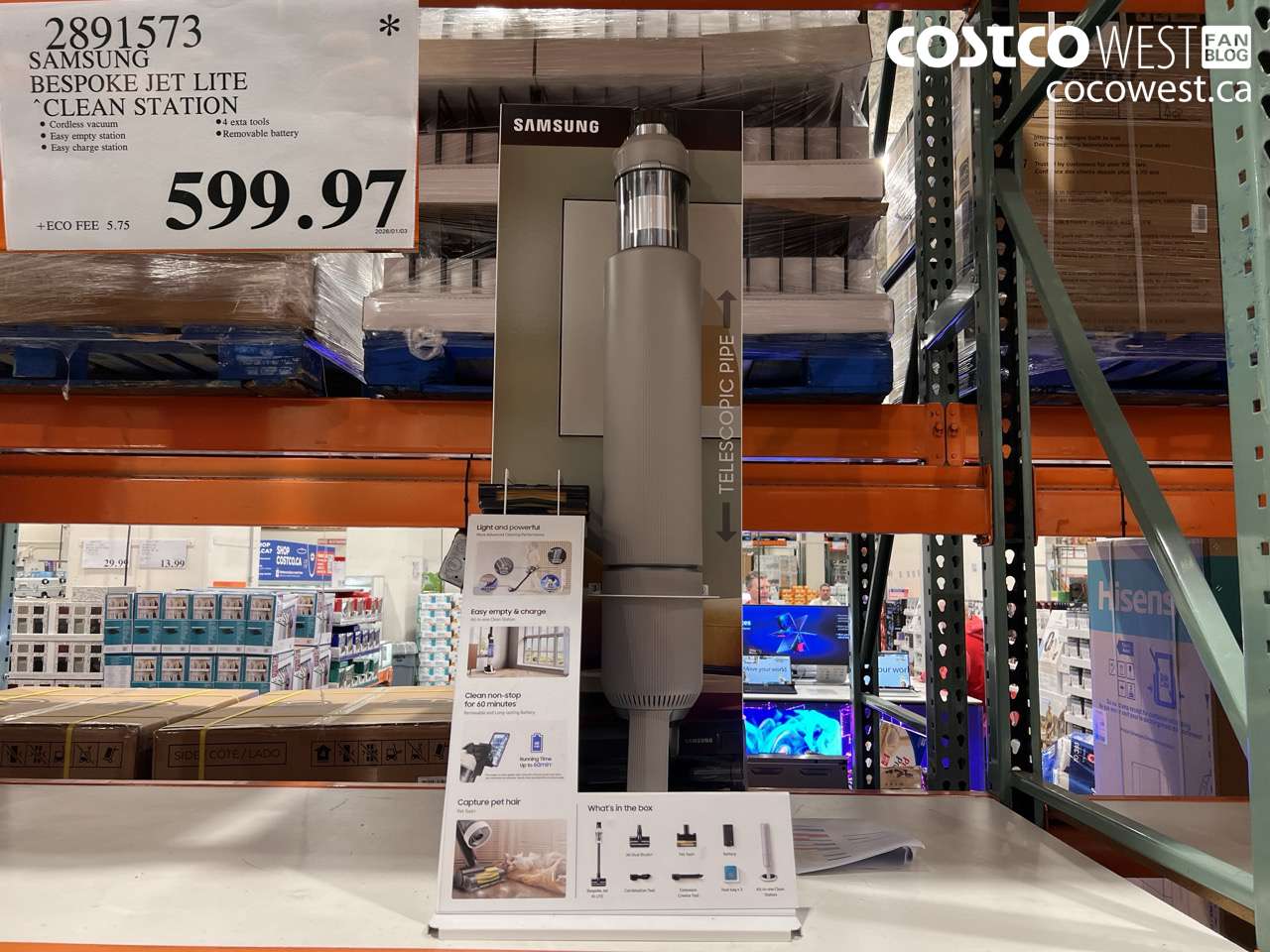 SAMSUNG BESPOKE JET LITE CLEAN STATION