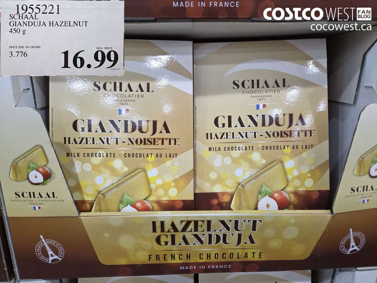 SCHAAL GIANDUJA HAZELNUT 450G