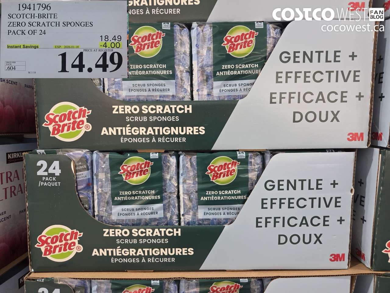 SCOTCH-BRITE ZERO SCRATCH SPONGES PACK OF 24