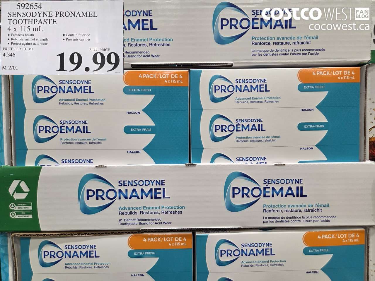 SENSODYNE PRONAMEL TOOTHPASTE 4 X 115 ML