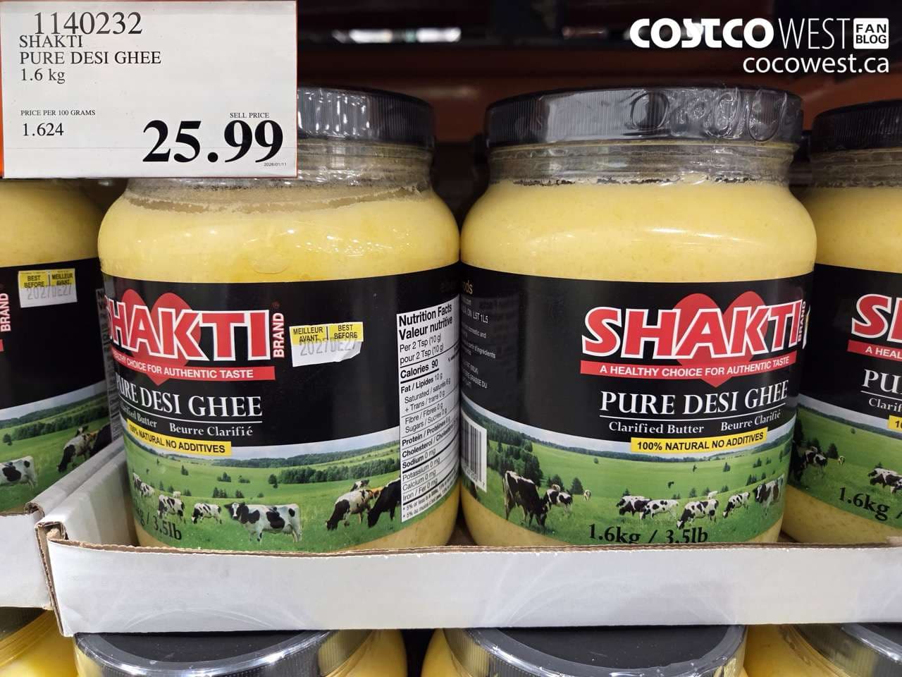 SHAKTI PURE DESI GHEE 1.6KG