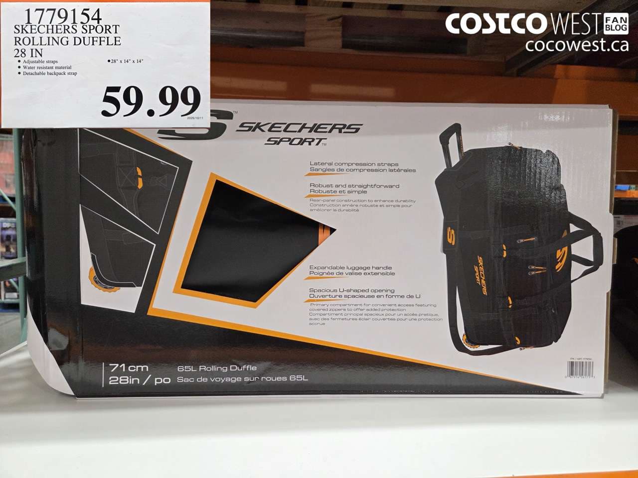 SKECHERS SPORT ROLLING DUFFLE 28 IN