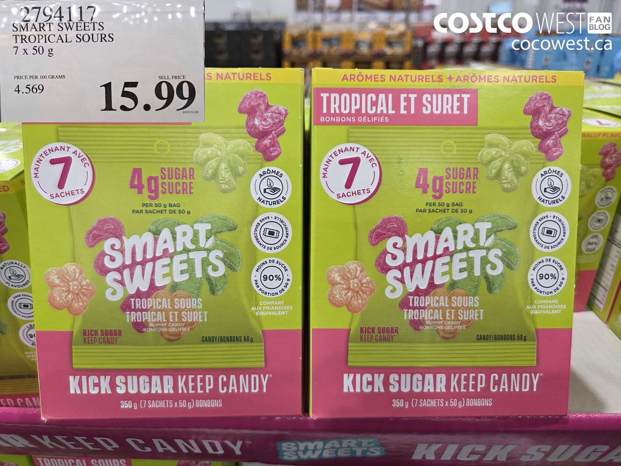 SMART SWEETS TROPICAL SOURS 7 x 50 g