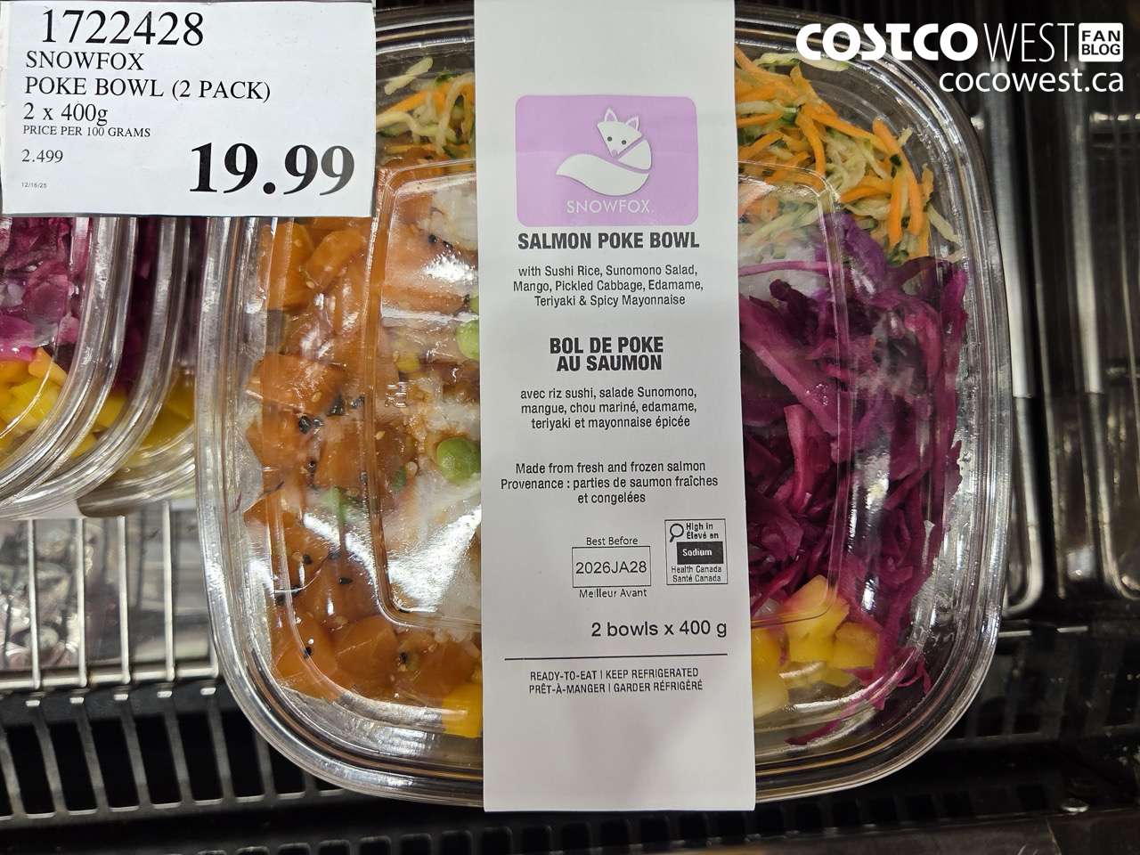 SNOWFOX POKE BOWL 2 X 400G